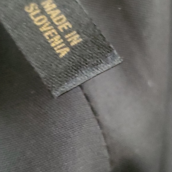 ESCADA BLACK LEATHER BELL BOTTOM PANTS - Picture 2 of 14